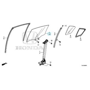 زجاج نافذة الباب (GREEN) (PGW)