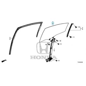زجاج نافذة الباب (GREEN)
