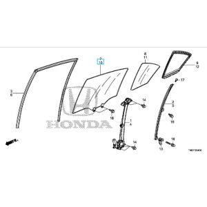 زجاج نافذة الباب (GREEN)