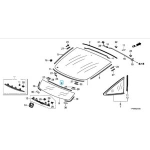 جلدة زجاج أمامي