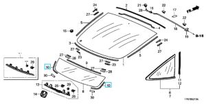 جلدة زجاج أمامي