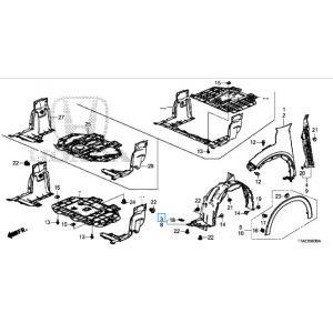 بطانة رفرف أمامي يمين