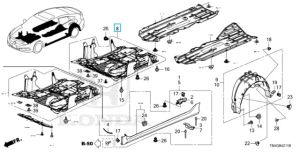 غطاء ماكينة سفلي