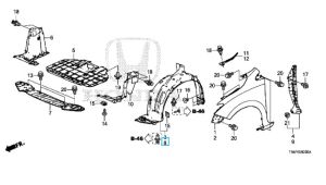 بطانة رفرف أمامي يسار