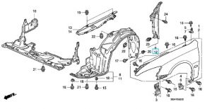 بطانه خلف الرفرف الأمامي يسار