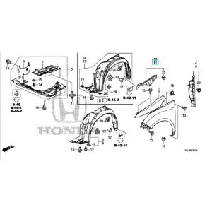 جلدة ديكور رفرف امامي يسار