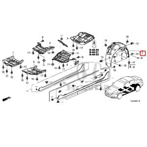 بطانة رفرف خلفي يسار