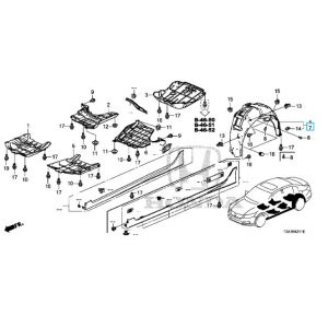 بطانة رفرف خلفي يسار