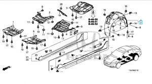 بطانة رفرف خلفي يسار
