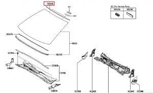 جلدة زجاج أمامي