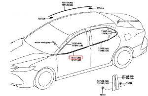 ديكور نيكل زجاج باب أمامي يمين