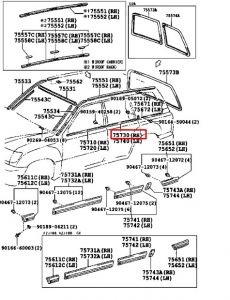 ديكور نيكل زجاج باب خلفي يمين