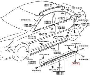 كلبس مسطرة جانبية