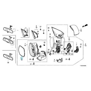 مراية جانبية يمين (R1300)