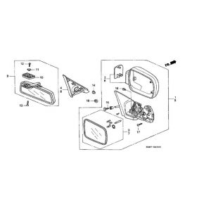 ديكور مراية جانبية يمين