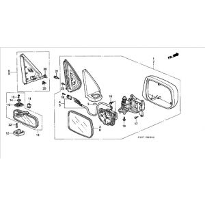 مراية جانبية يسار (كهربائية)