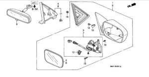 مراية جانبية يسار (كهربائية)