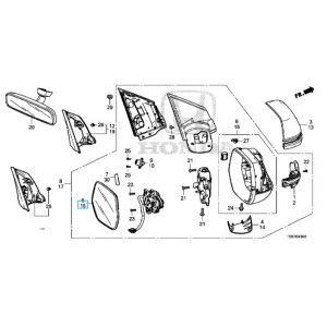 مراية جانبية يسار (R1400)