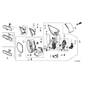 مراية جانبية يسار (R1300)