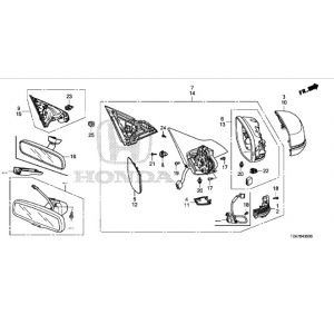 مراية جانبية يسار (كهربائية) *NH797M*