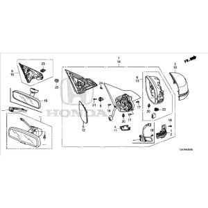 مراية جانبية يسار (كهربائية) *NH731P*