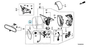 مراية جانبية يسار (R.C.)