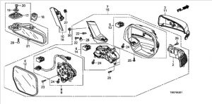 مراية جانبية يسار (كهربائية)