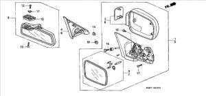 ديكور مراية جانبية يسار