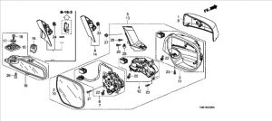 ديكور مراية جانبية يسار