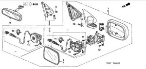 مراية رؤية خلفية داخلية (خافض إنعكاس الإضاءة)
