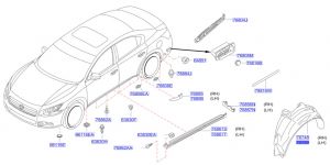 بطانة رفرف خلفي يسار