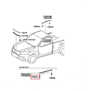 قاعدة كلبس مسطرة ديكور جانبية