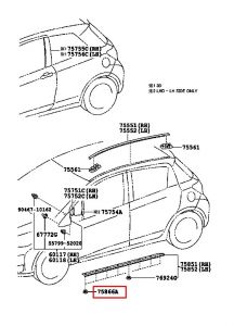 قاعدة كلبس مسطرة ديكور جانبية
