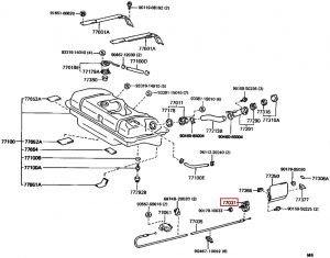 قفل و مثبت باب مدخل الوقود