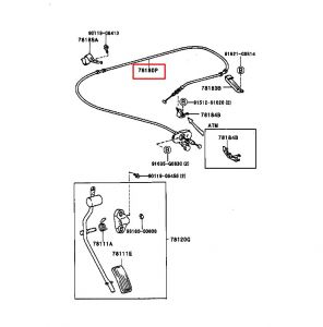 كابل دواسة التسارع