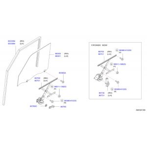 زجاج نافذة الباب