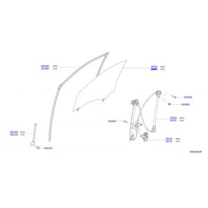 زجاج نافذة الباب