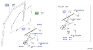 زجاج نافذة الباب