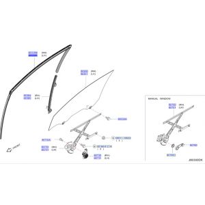 مجرى زجاج النافذة