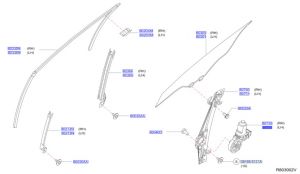 دينمو زجاج الباب الأمامي يسار