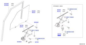 دينمو زجاج الباب الأمامي يسار