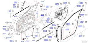شريط ديكور باب أسود
