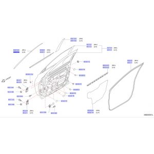 شريط ديكور باب أسود