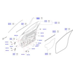 شريط ديكور باب أسود