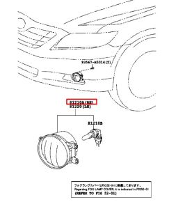 كشاف ضباب أمامي يمين