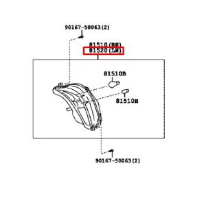 شمعة إشارة أمامية يسار