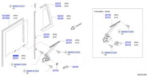 زجاج نافذة الباب