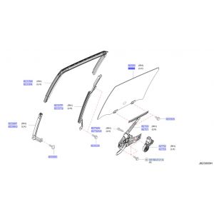 زجاج نافذة الباب