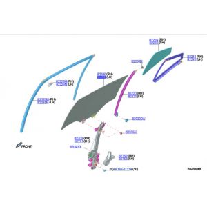 زجاج نافذة الباب