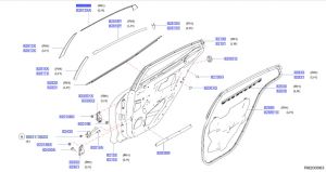 شريط ستيكر ديكور باب خلفي